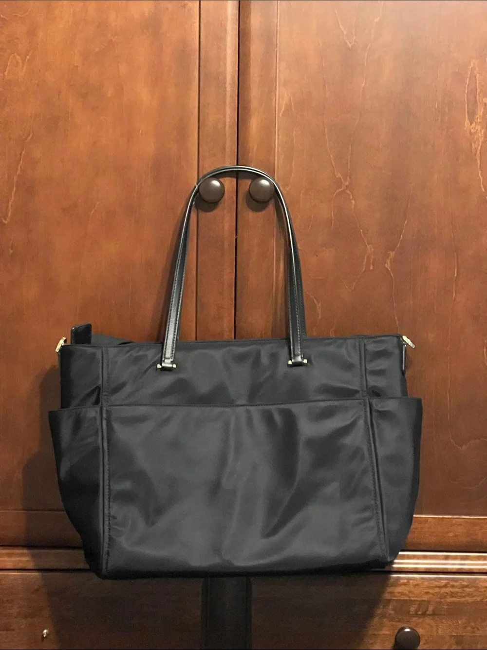 kate spade Black Nylon Tote with Removable Shoulder Strap